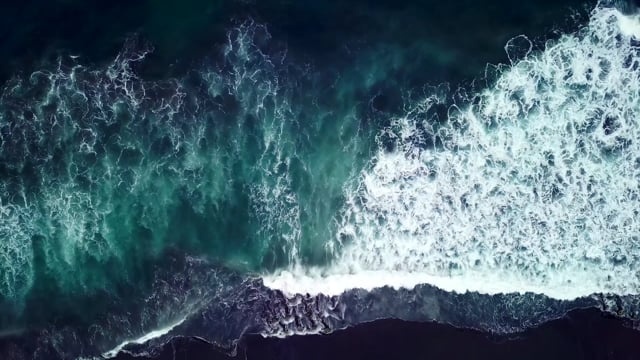 海洋, 海, 波浪, 泡沫, 打破, 土地, 放松, 松弛