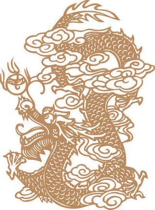 传统中国风古典宫廷龙凤吉祥喜庆图案图腾纹样矢量图设计素材