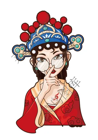 古代美女矢量图