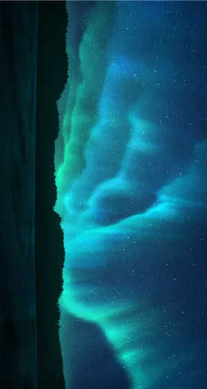绿色极光壁纸图片