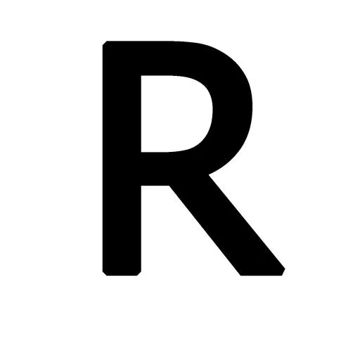 字母R PNG免抠(1500x1500)