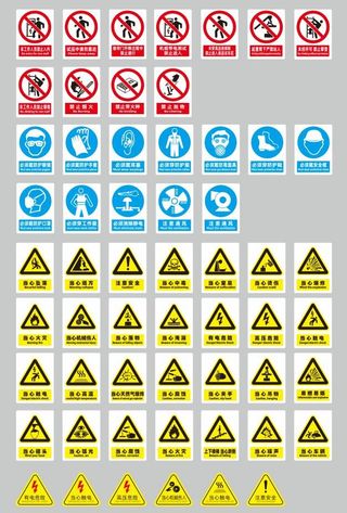 工厂警示厂区警示牌工地安全注意安全