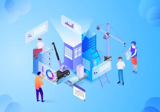 商务2.5D未来科技商务素材