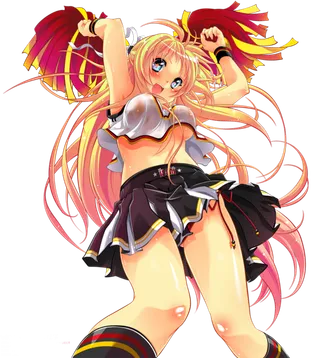 舞蹈女孩素材人物长发卡通