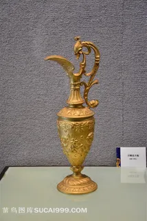 浮雕花卉瓶舶来品