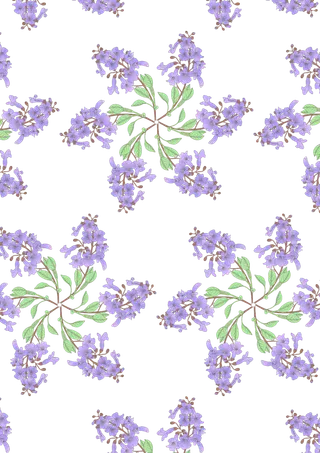 紫色泡桐画册底纹免抠素材