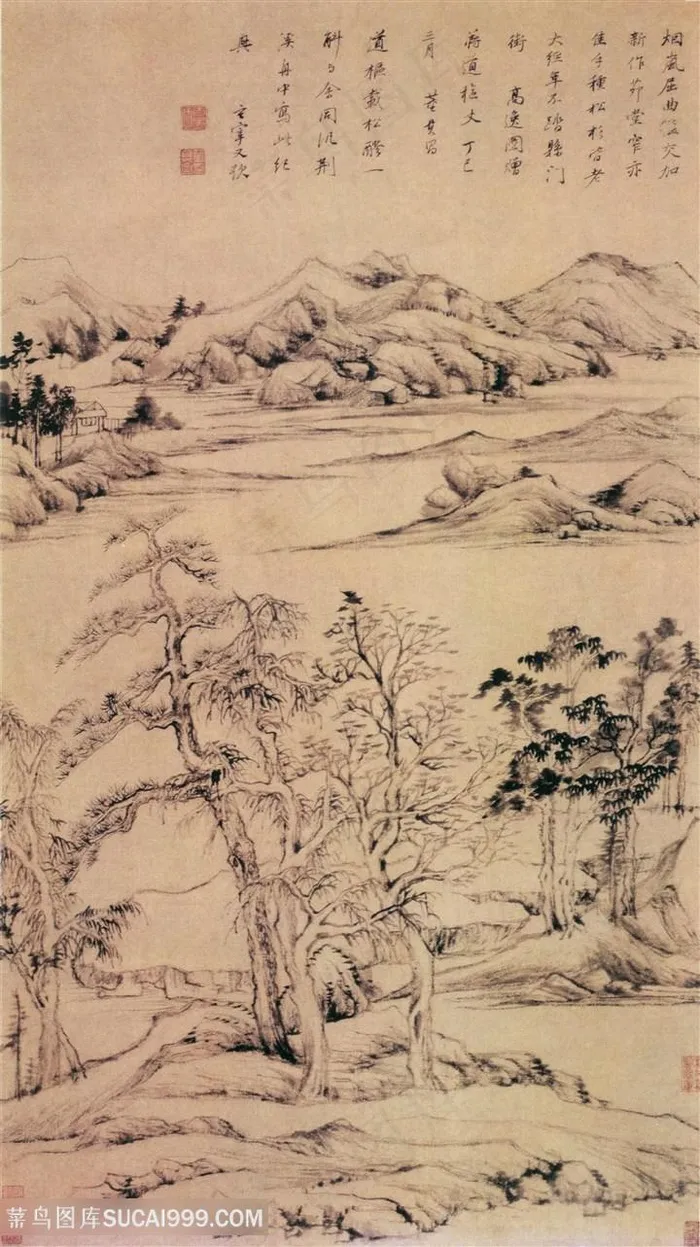 中国风界画高逸图