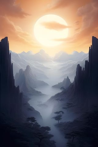 意境质感山脉背景