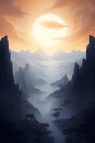 意境质感山脉背景