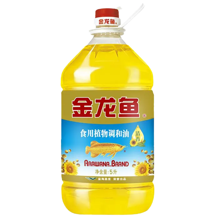 金龙鱼调和油5升 (5)超市商品白底图免抠实物摄影png格式图片透明底