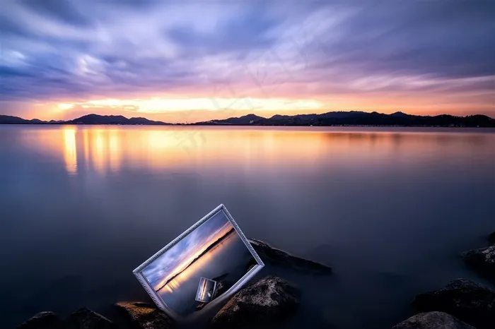 风光如画的夕阳