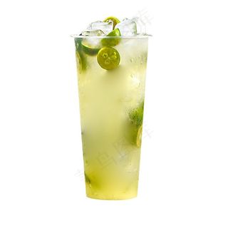 青桔柠檬茶饮冷饮奶茶图片（PNG免抠图）