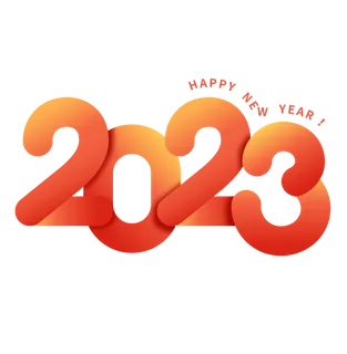 元旦2023兔年数字