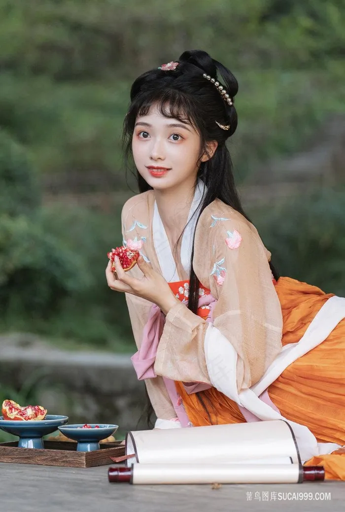 高清清纯可爱的古风少女图片