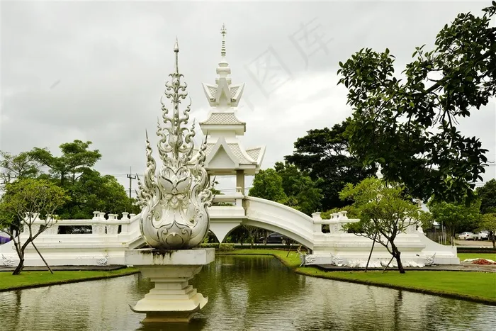 泰国旅游清莱灵光寺风景图片