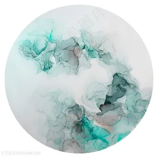 方形水彩晕染背景图片