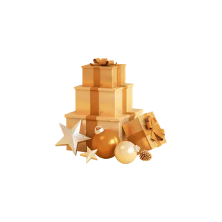 礼物盒 一堆礼物 免扣素材png