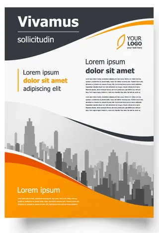包装宣传册设计模板传单页抽象商务宣传册A4模板创意封面趋势宣传