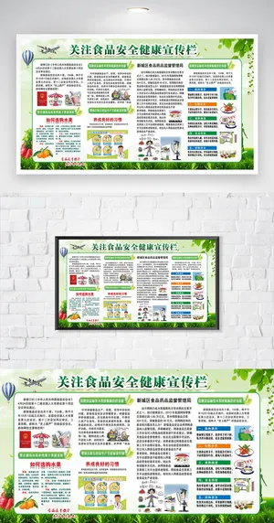简约食品安全教育图片