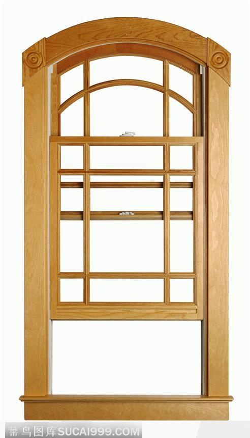 木质拉式窗框