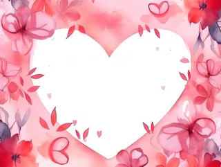 爱心边框粉色素材背景