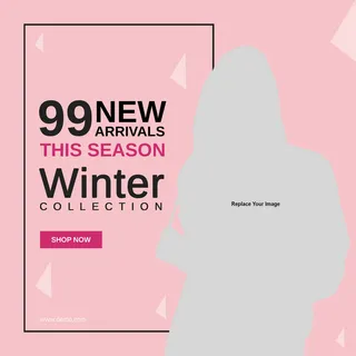 广告销售粉色横幅素材