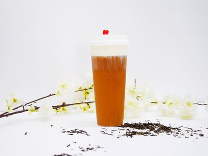 奶茶店水果茶饮品特饮高清图乌龙奶盖茶