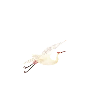 中国风古典中式国潮风手绘飞鹤图案仙鹤装饰素材PNG免抠插画元素 中国风古典中式国潮风手绘飞鹤图案仙鹤装饰素材PNG免抠插画元素