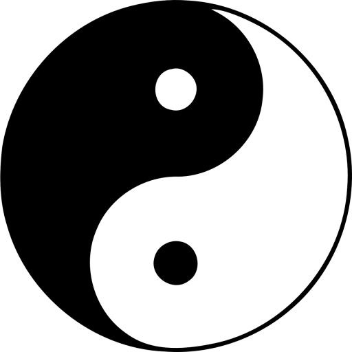 Yin and yang PNG免抠(1280x1280)