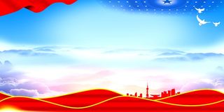 党建背景 党建展板背景
