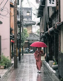 撑伞日本和服女子图片 撑伞日本和服女子图片