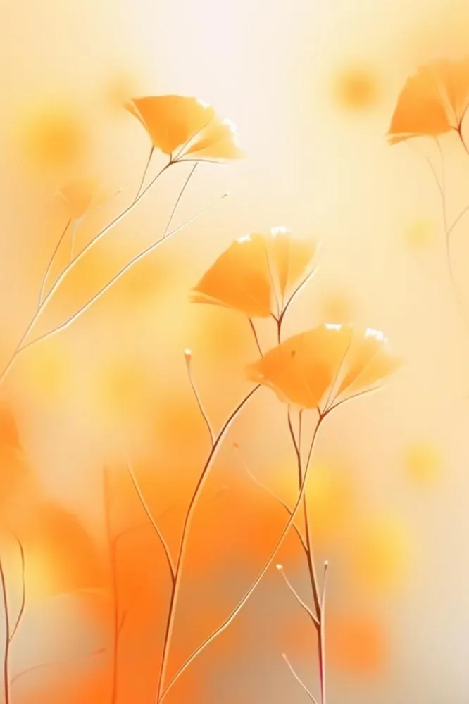 落叶秋叶黄色简约背景(896x1344)