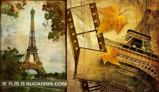 怀旧欧式建筑背景高清图片