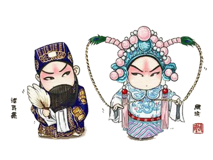 卡通京剧戏剧人物脸谱插画PNG图片 国潮中国风Q版戏剧人物PS素材 卡通京剧戏剧人物脸谱插画PNG图片 国潮中国风Q版戏剧人物PS素材