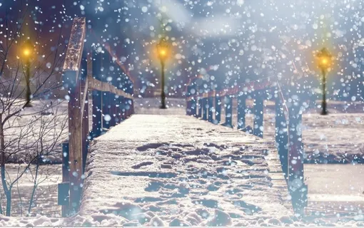 圣诞节冬天背景风景