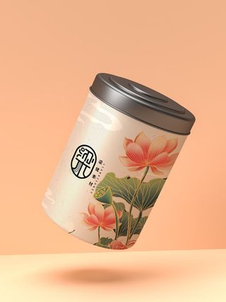 国风高档茶叶包装盒袋罐瓶LOGO标贴展示VI智能贴图样机PSD素材