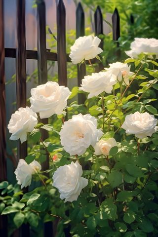 白玫瑰清新阳光