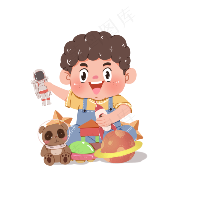 儿童节小孩玩耍