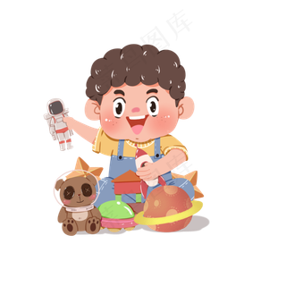 儿童节小孩玩耍