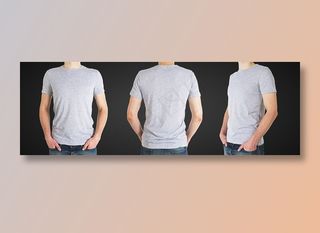 圆领棉质t恤广告海报高清摄影