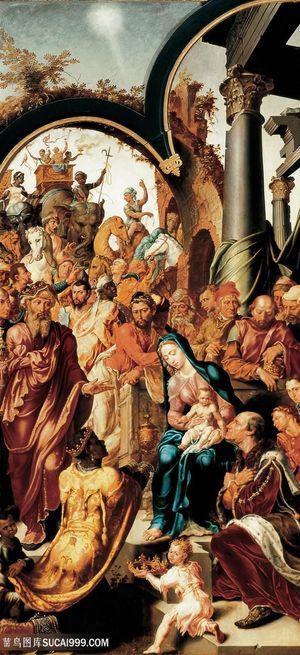 三博士来朝油画