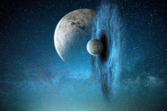 元宇宙世界风景背景墙