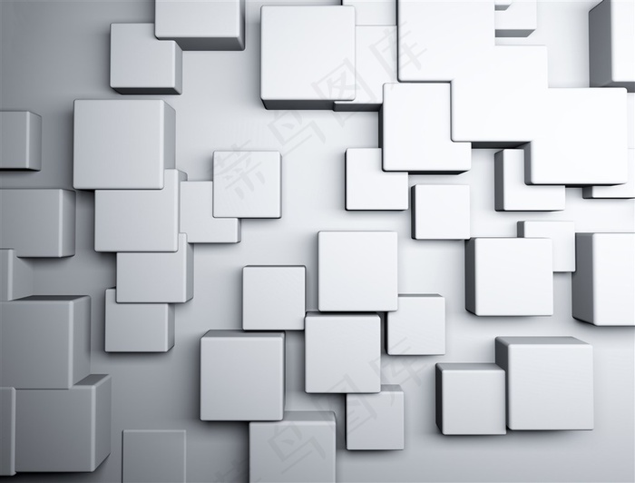 精美立体方块背景