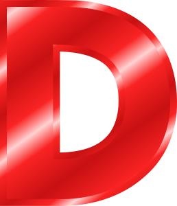 字母D PNG免抠(258x300)