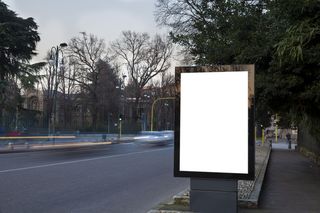 灯箱样机 路边广告牌 (2)