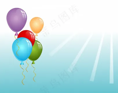 气球卡通背景图片 气球卡通背景图片