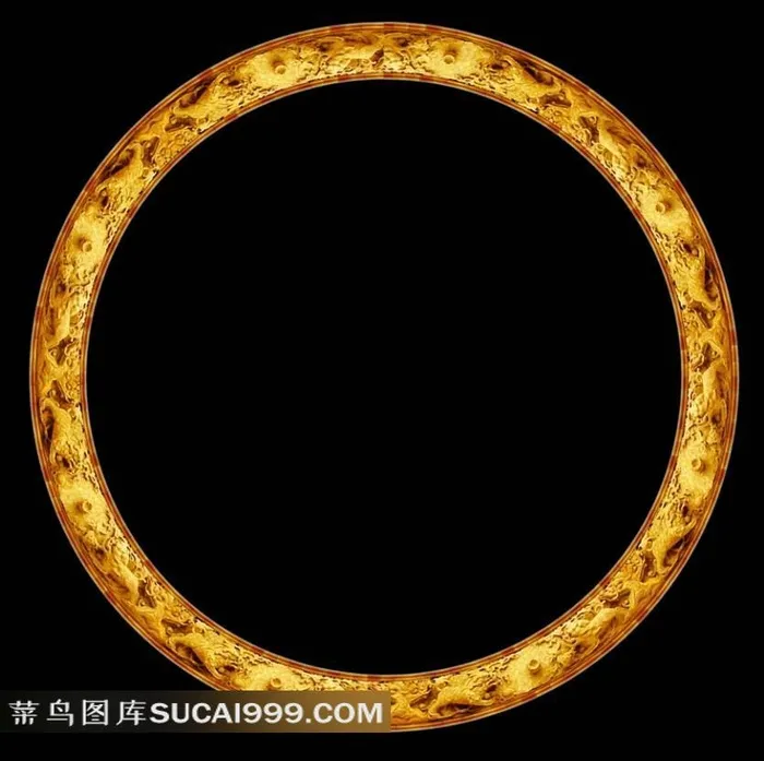 中国传统狮纹精美圆环