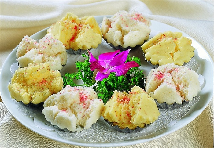 金银开花馒头美食素材