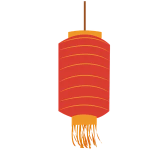 卡通手绘灯笼中秋节元宵节花灯新年海报元素PNG免扣PS素材