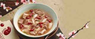 冬季美食中国风插画手绘